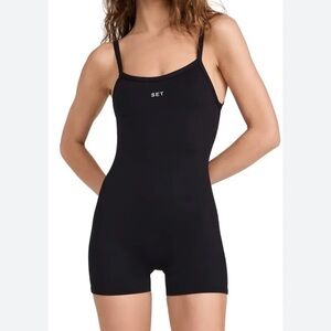 SET Active Black Bodysuit